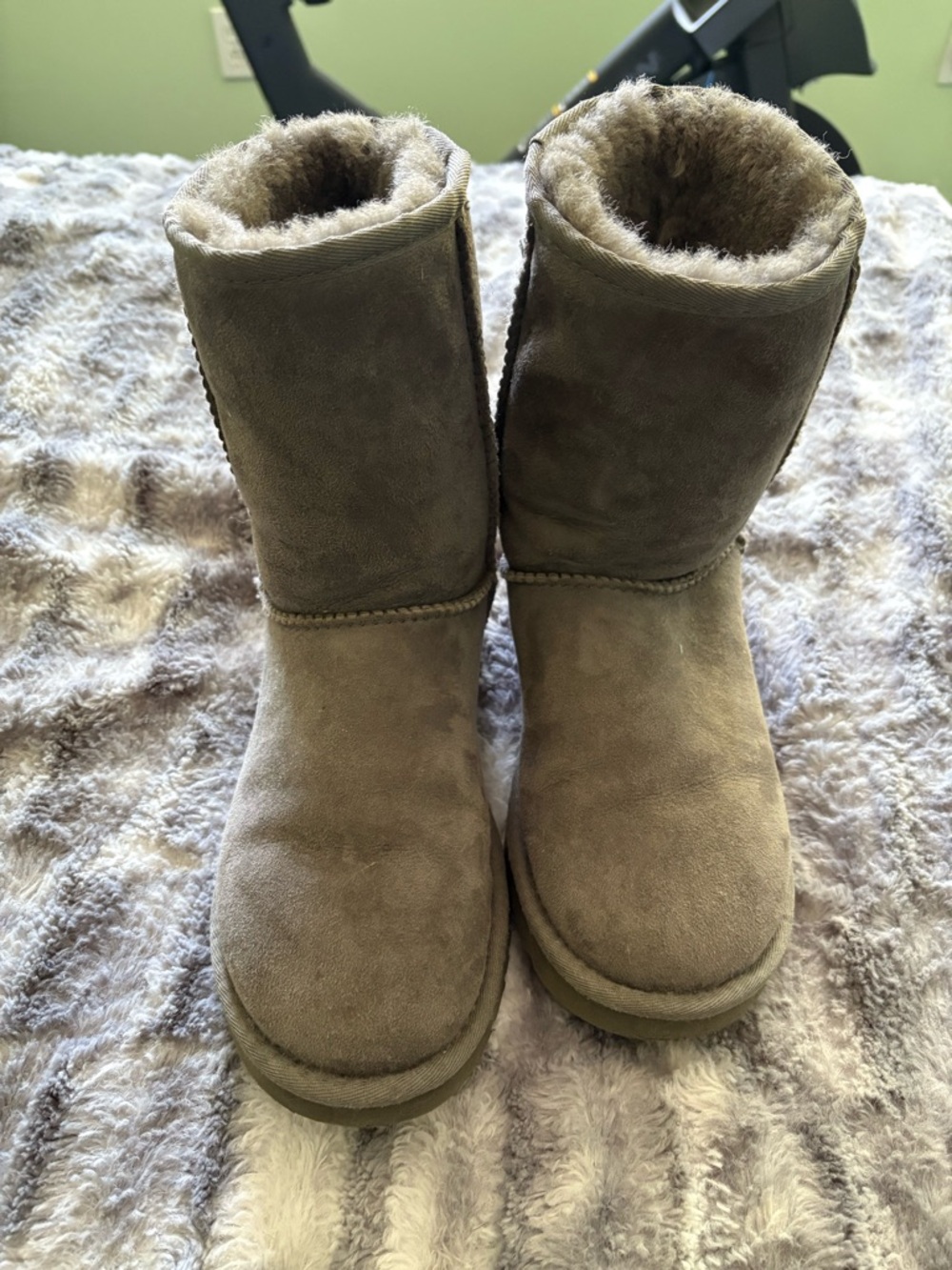 UGG Short Shearling Boots - Grey